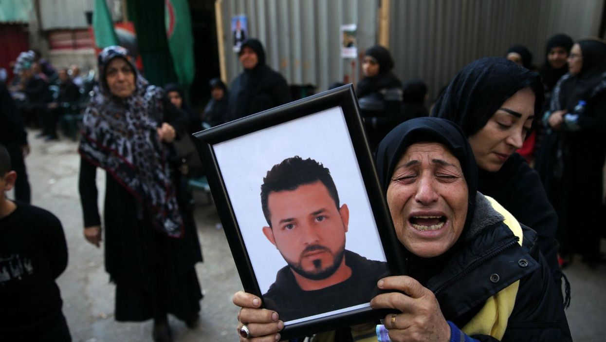 A woman mourns a relative killed in last week's Beirut bombing