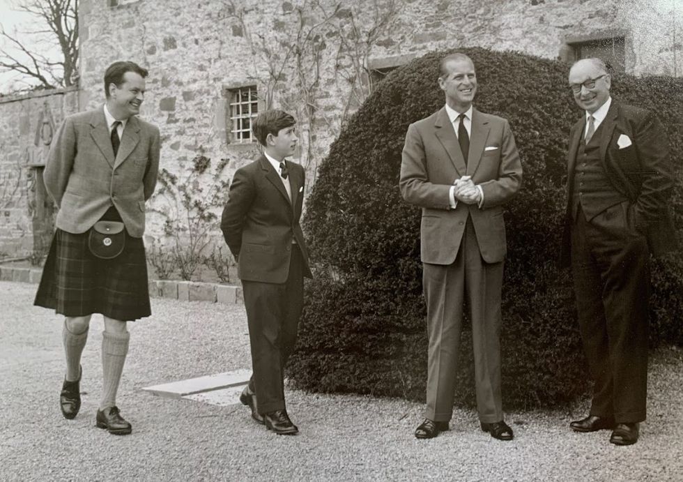 A young Prince Charles arrives at Gordonstoun
