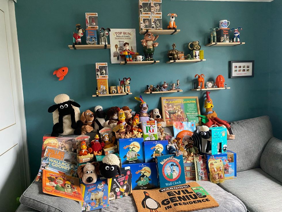 Aardman items in room