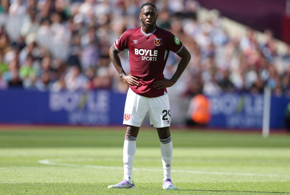 Aaron Wan-Bissaka of West Ham United during the pre-season friendly match between West Ham United and Lille OSC at London Stadium on August 09, 2025 in London, England