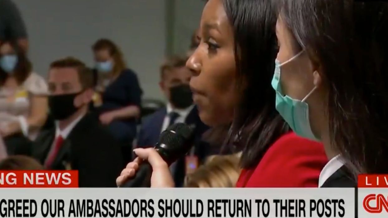 <p>ABC News’ Rachel Scott went toe-to-toe with Putin on Wednesday</p>