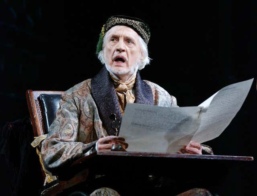 Actor Edward Petherbridge during The Woman in White dress rehearsal