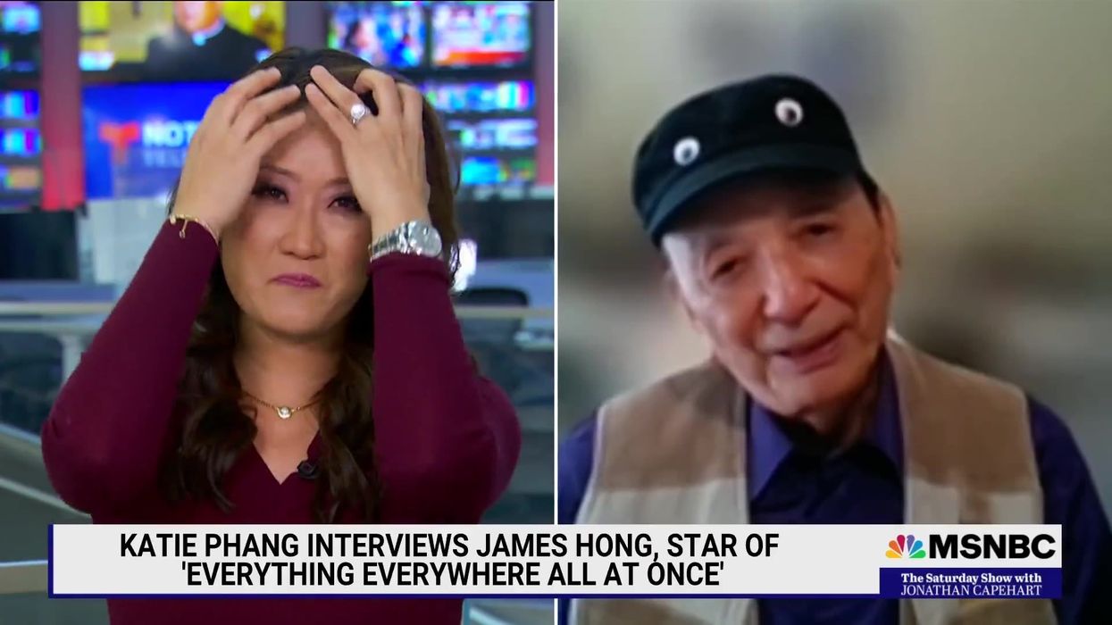 Actor James Hong has TV host in tears with sweet question during interview