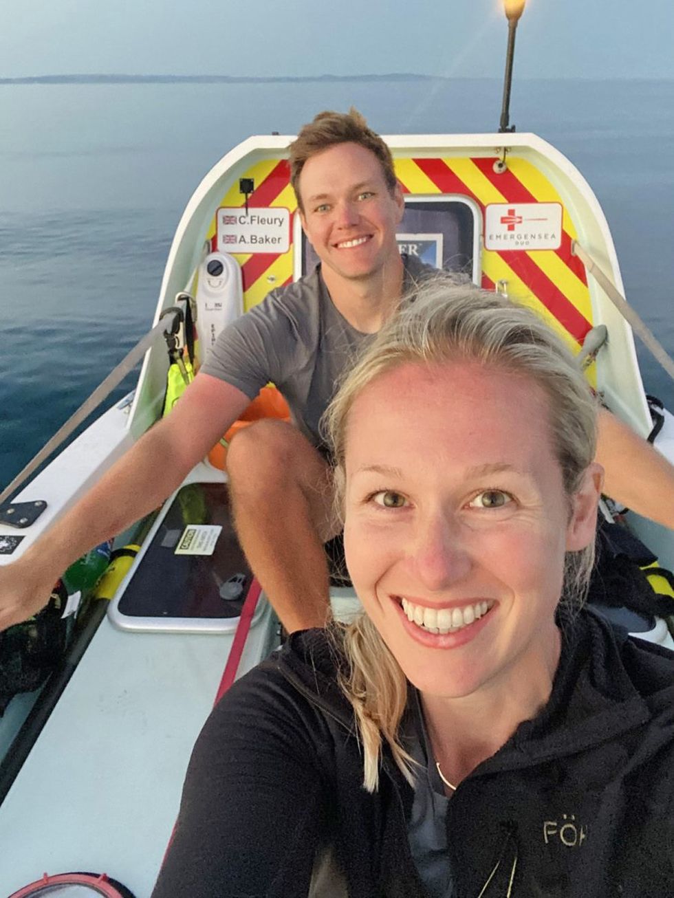 Married doctors complete Atlantic rowing challenge