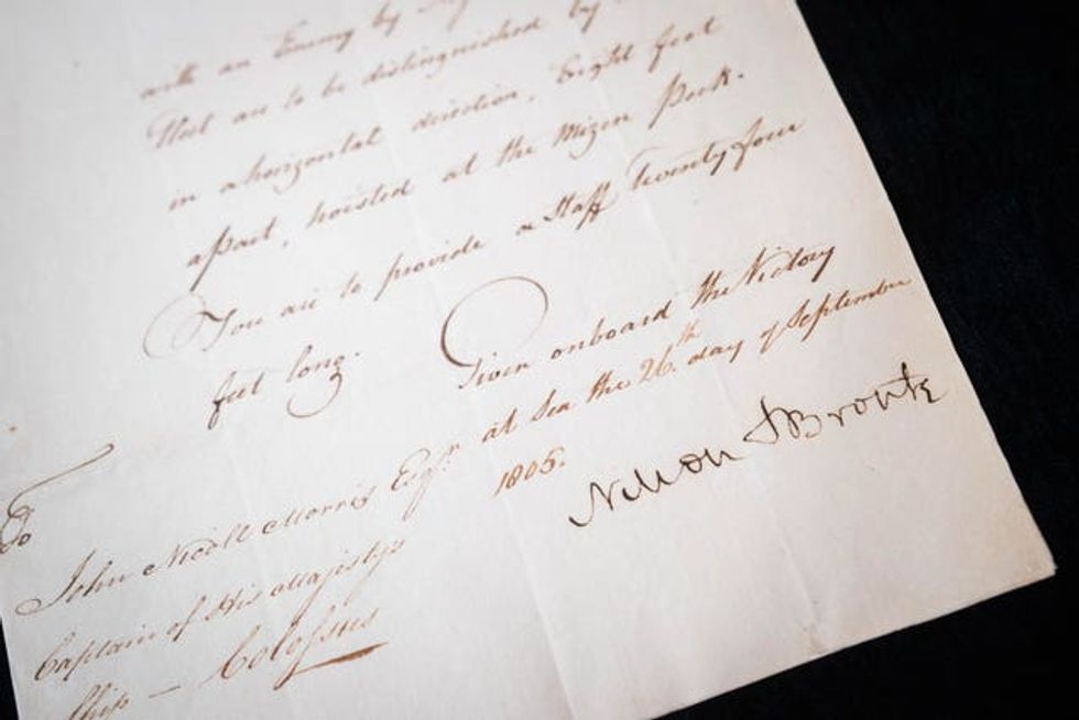 Admiral Horatio Nelson letter