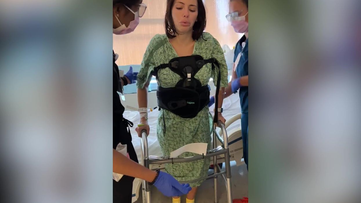 Adriana Chechik supported by fans after video shows her walking following back break