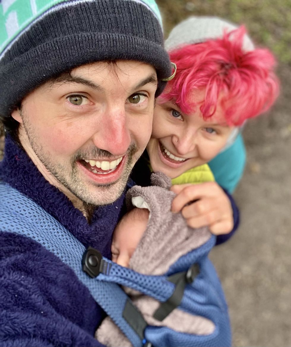 Adventurers Jamie McDonald and Anna McNuff became parents to a baby daughter Storm last year (Jamie McDonald/PA).