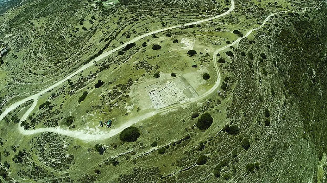 Aerial view of the Erimi settlement in Cyprus