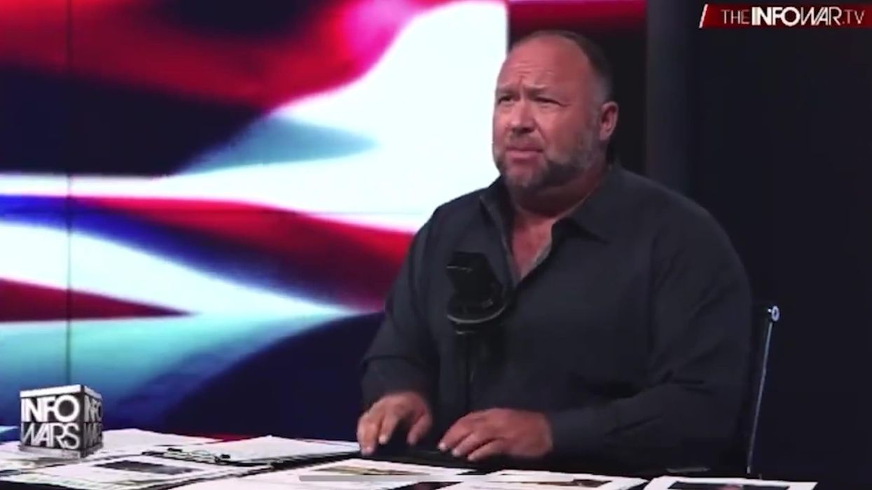 Alex Jones goes on bizarre 4 July rant about alien forces and cyborg slaves