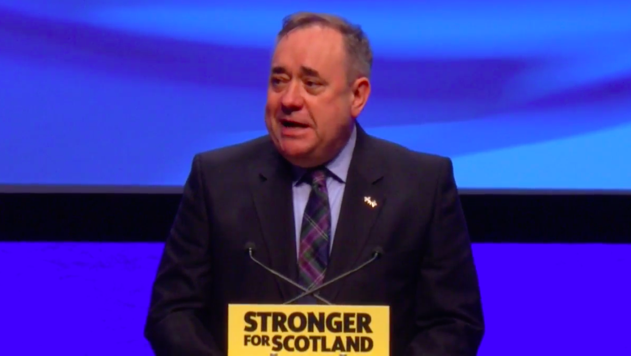 Alex Salmond spoke before SNP conference