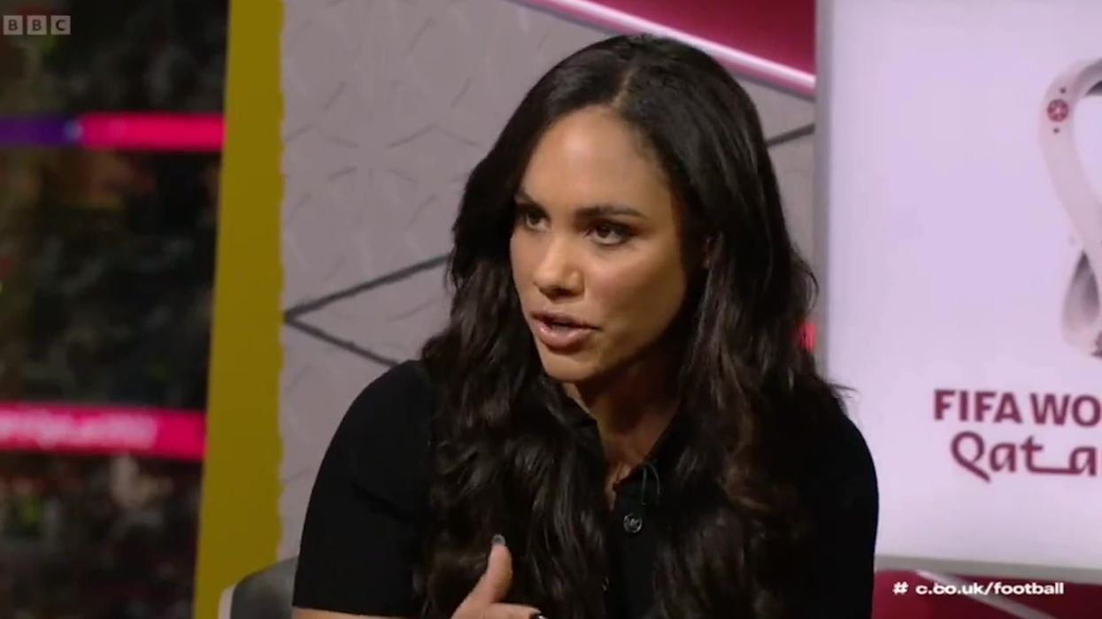 Alex Scott gives powerful speech on why she's at Qatar World Cup despite controversy