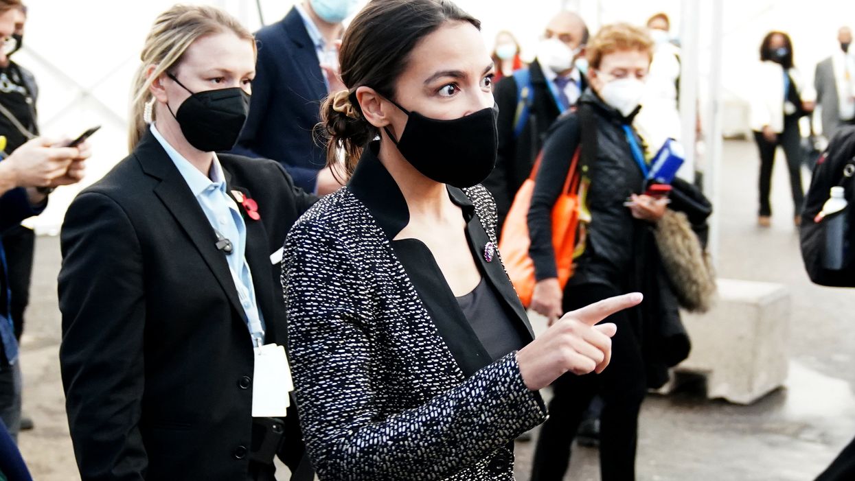 Alexandria Ocasio-Cortez is on the hunt for Irn Bru (Jane Barlow/PA)