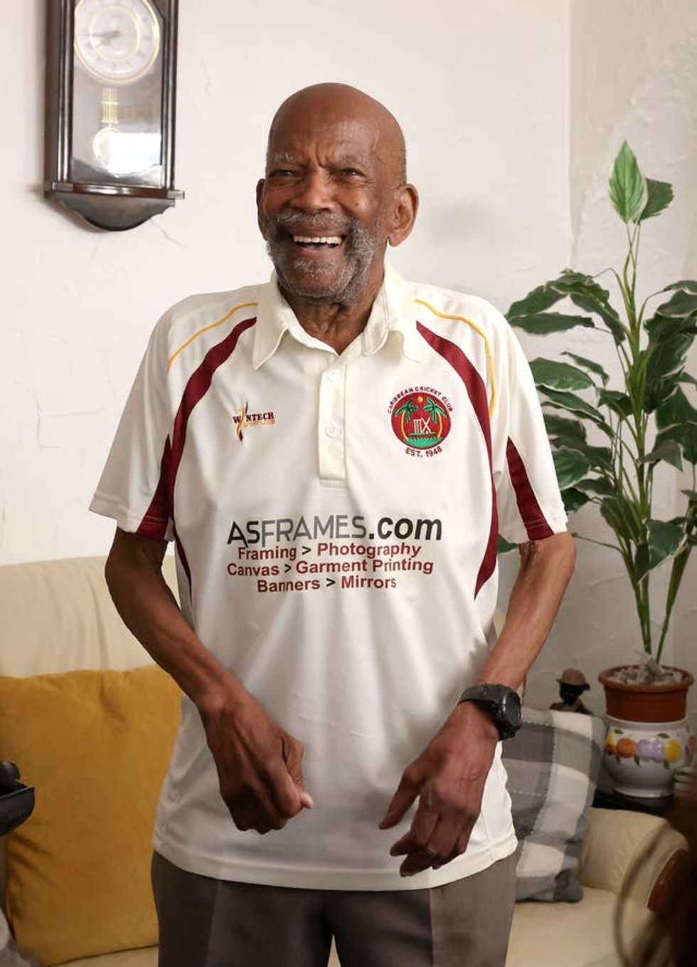 Alford Gardner at his home in Leeds