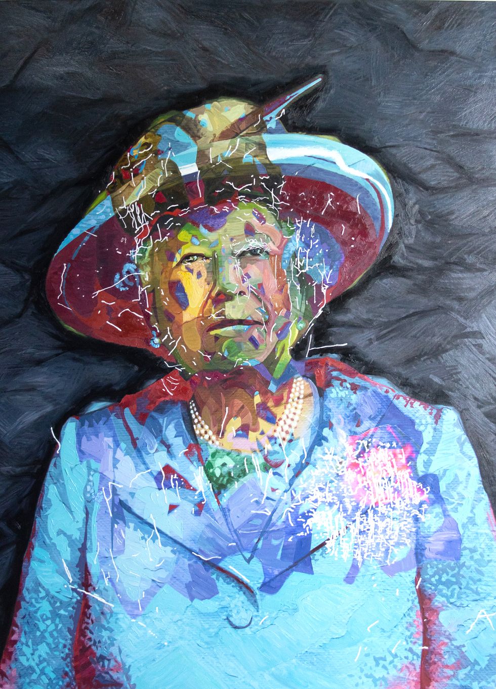 Portrait of the Queen painted by robot artist Ai-Da is unveiled