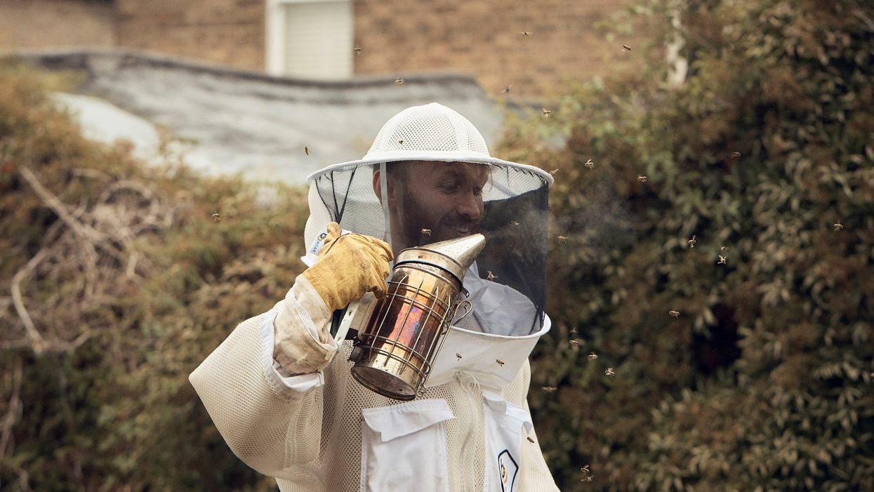Ali Alzein quit his job in the fashion industry when he realised the beneficial impact beekeeping had on his mental health (Olly Burn/PA)