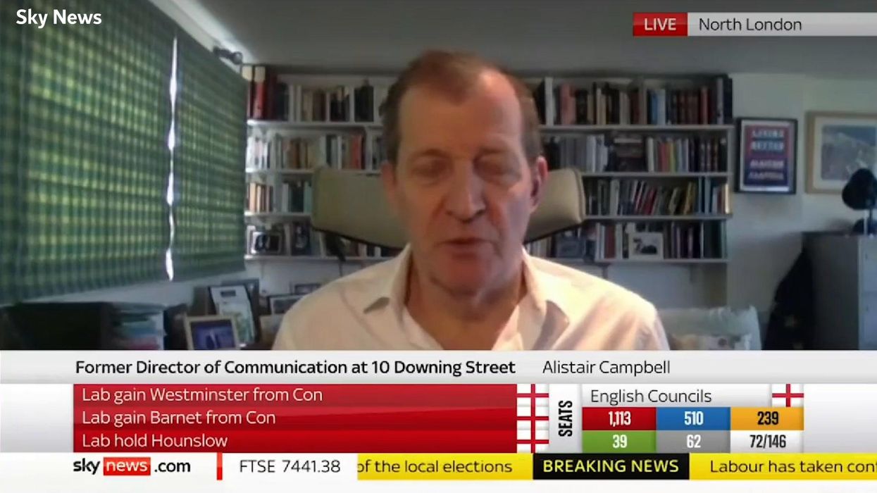 Alistair Campbell says local elections show public 'revulsion' at Boris Johnson and government