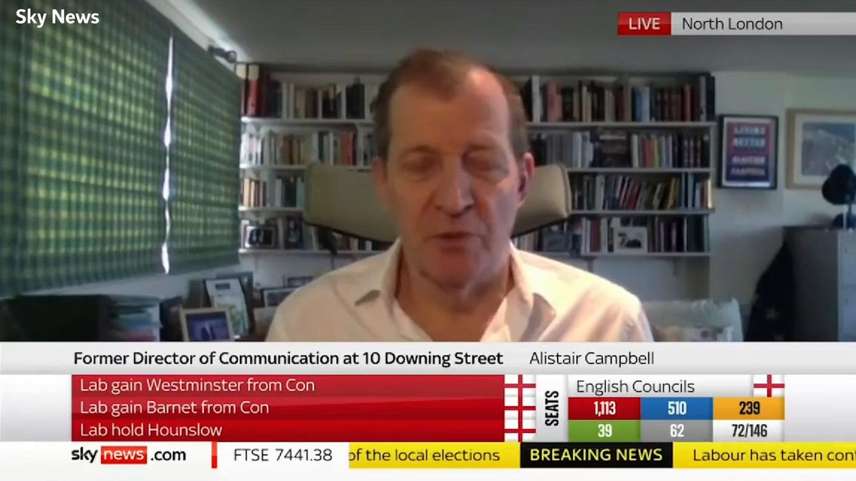 Alistair Campbell says local elections show public 'revulsion' at Boris Johnson and government