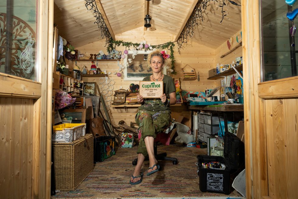 Ally Scott\u2019s shed \u2018The Peculiar Pear\u2019 which won the workshop/studio category (Cuprinol Shed of the Year)