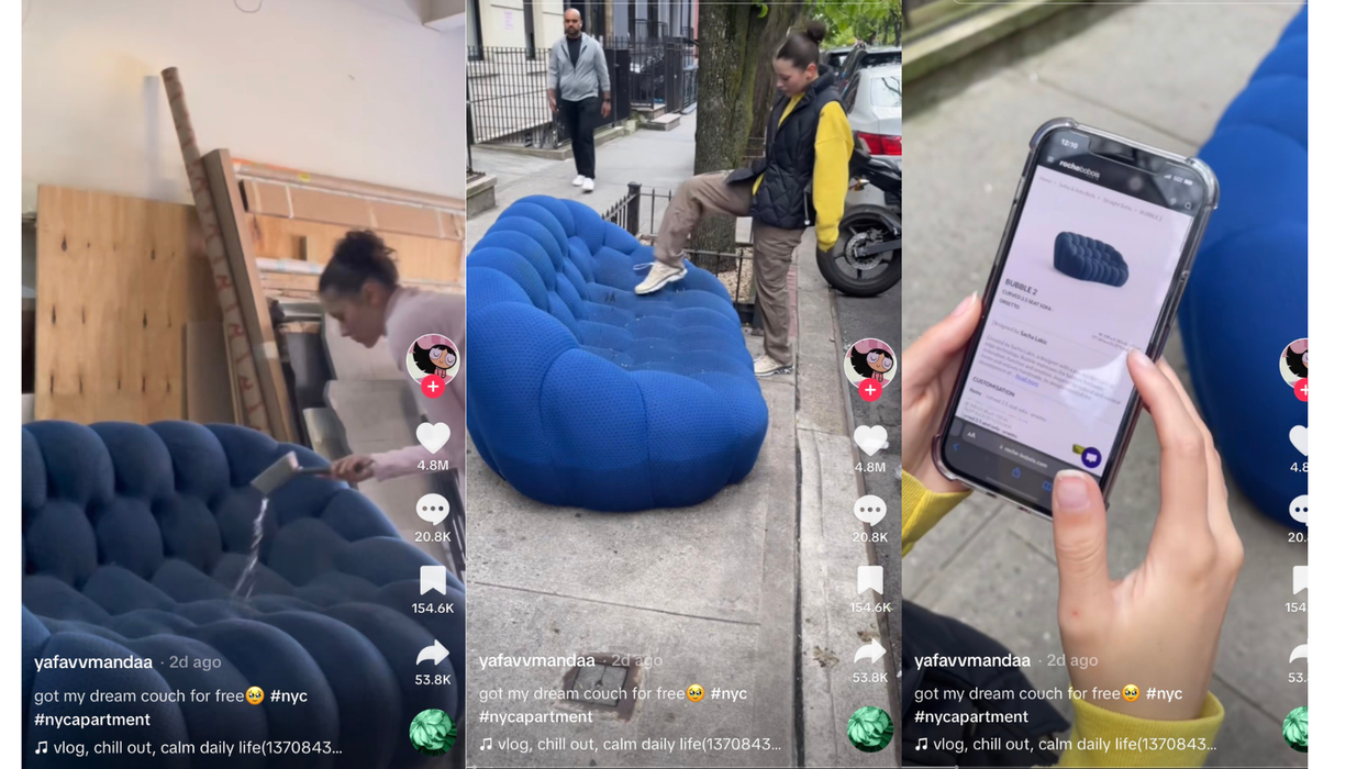 Amanda Joy finding and cleaning the coach she found