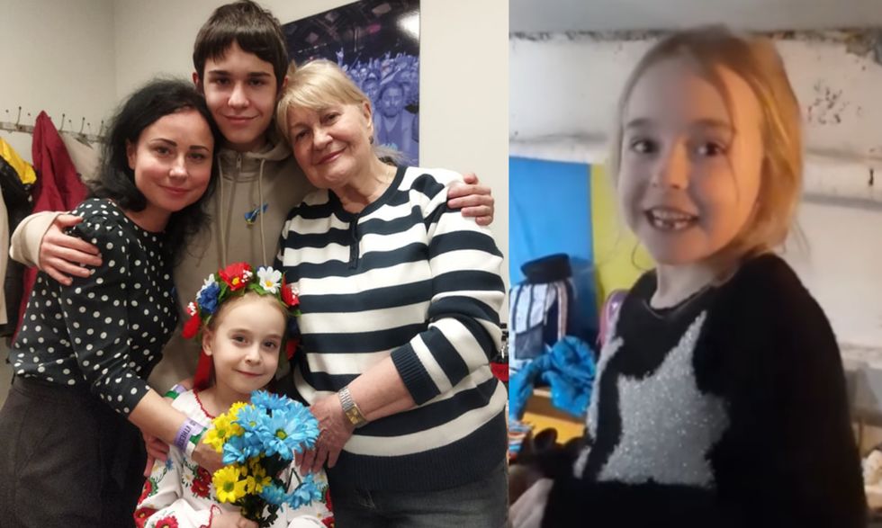 Ukrainian girl who sang Let It Go reunited with mother as she performs in Poland