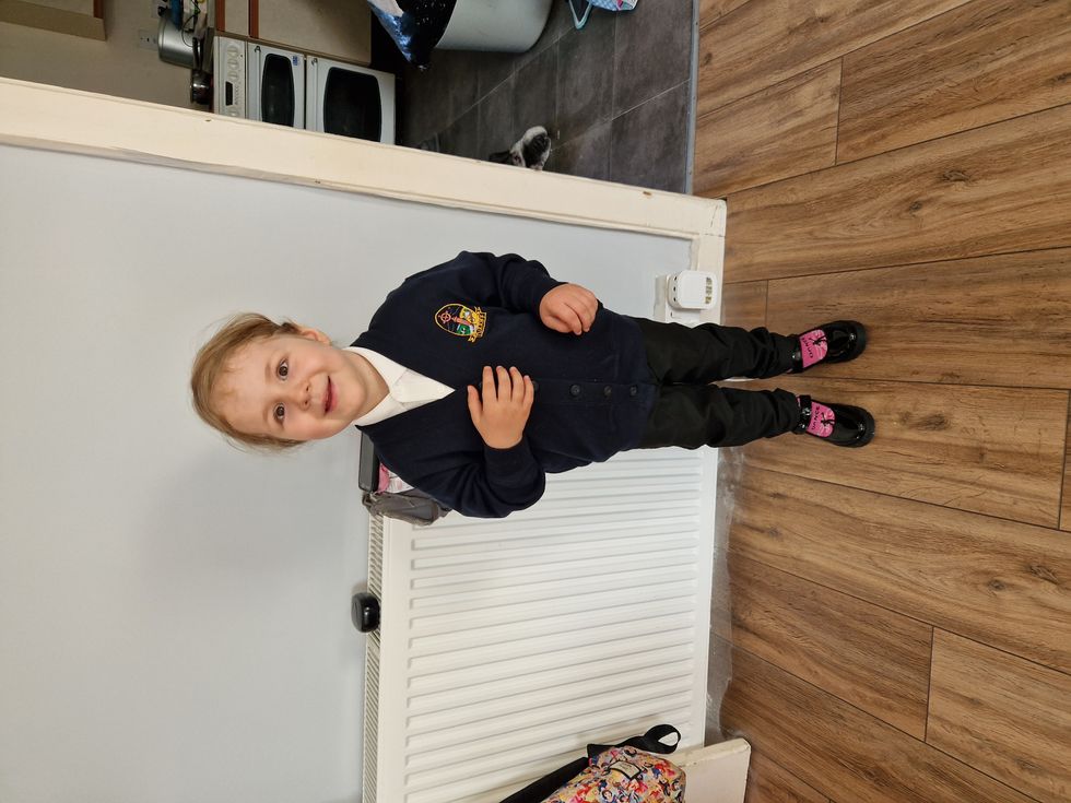 Amelia's first day at school