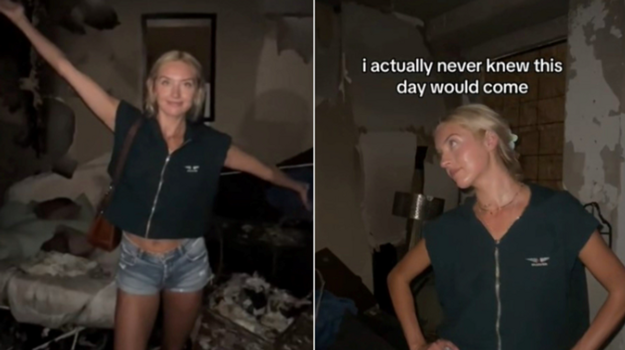 Influencer gives tour of her apartment despite it burning down