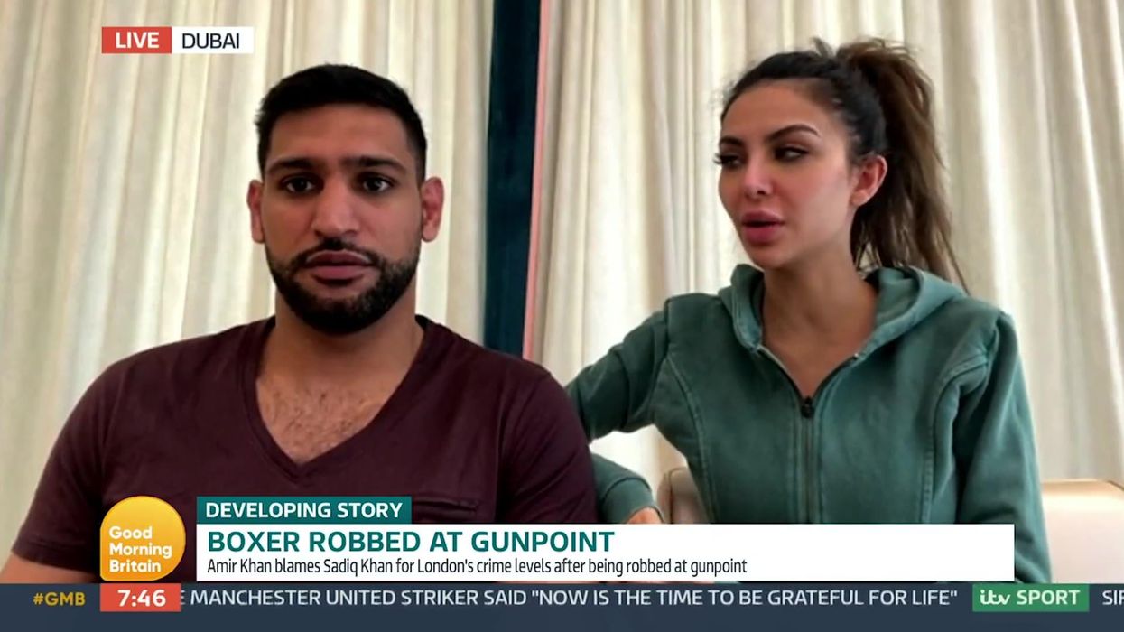 Amir Khan blames Sadiq Khan for crime levels after £72k gunpoint robbery in London