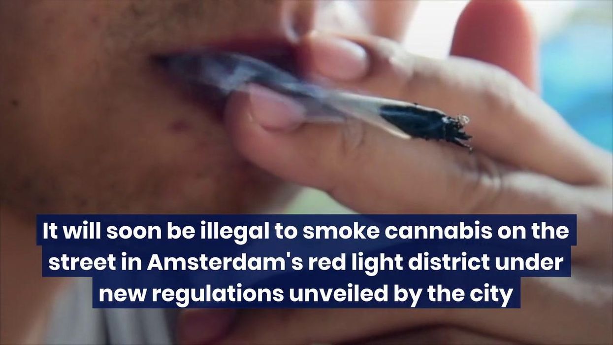 Amsterdam is banning people smoking marijuana in the red light district