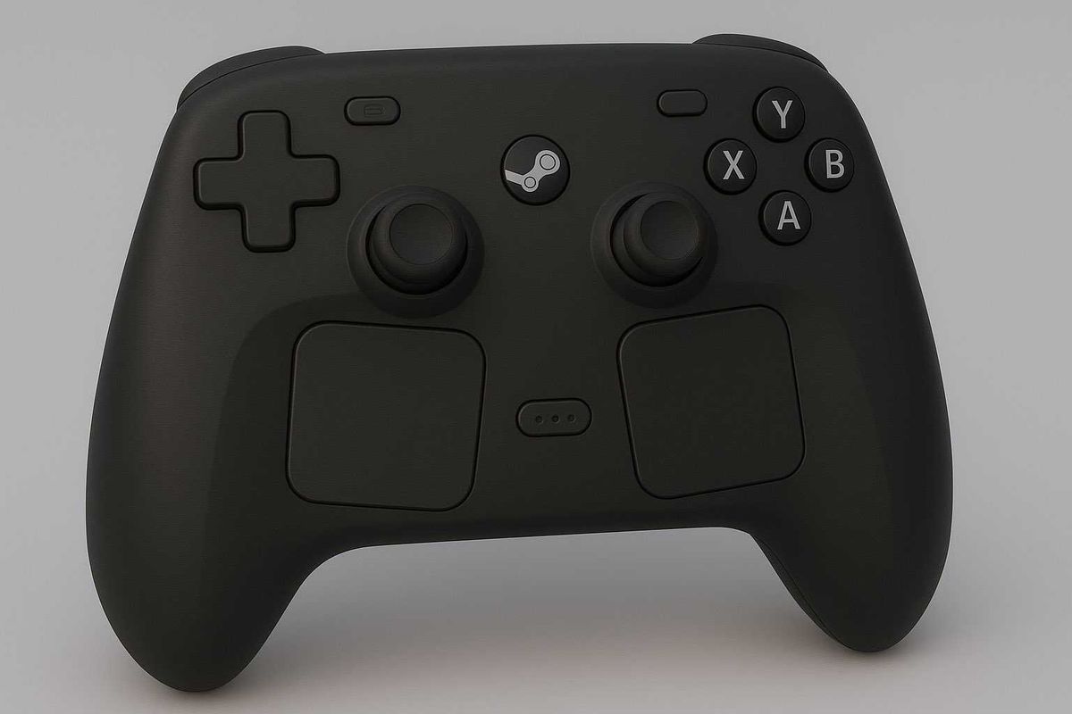 An AI generated image of the speculated new Steam controller