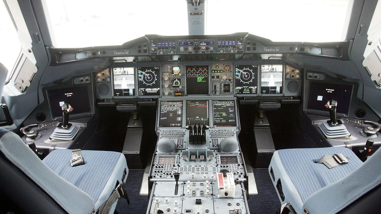 An Airbus cockpit