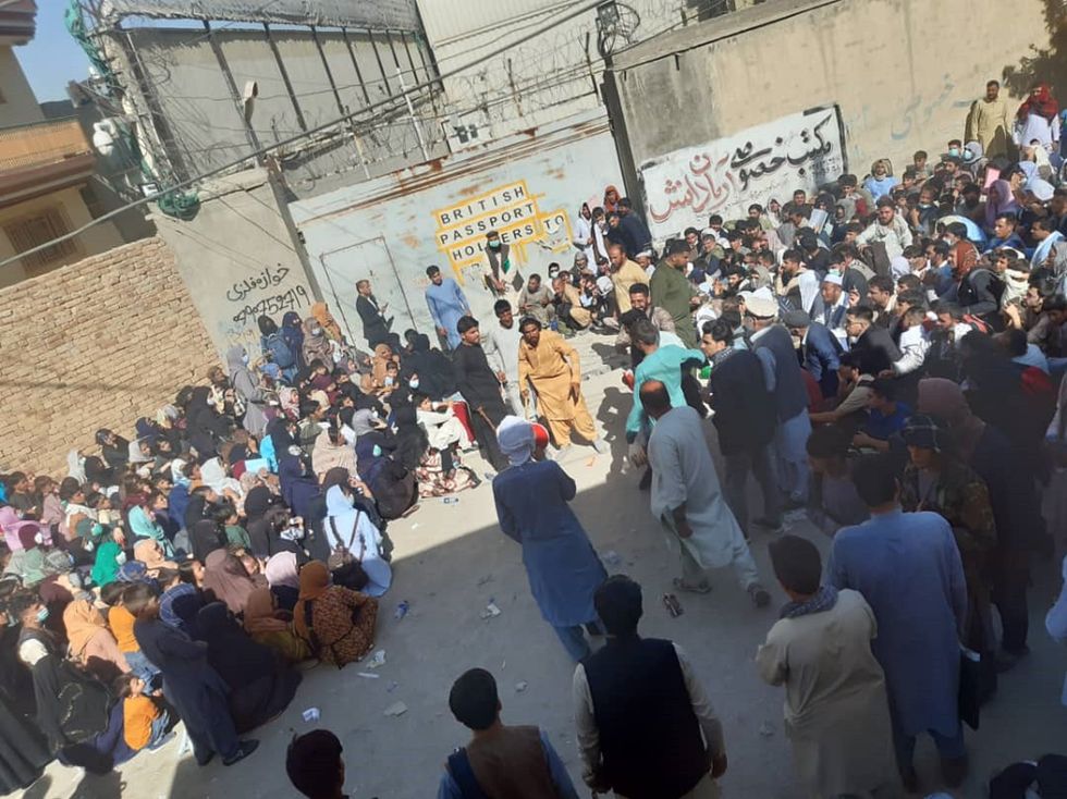 An image from Sayed\u2019s escape from Afghanistan (Sayed)