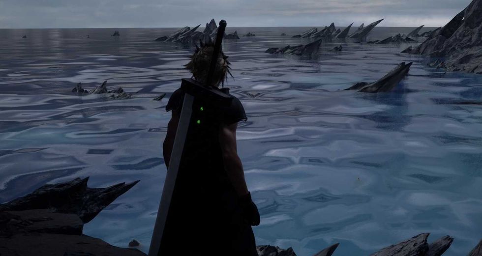 An image of Final Fantasy VII Rebirth running on Nintendo Switch 2
