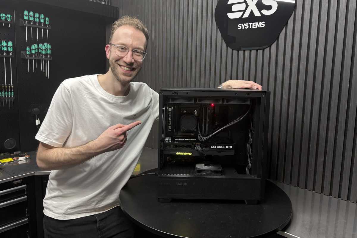 An image of Jake Brigstock with his custom built PC