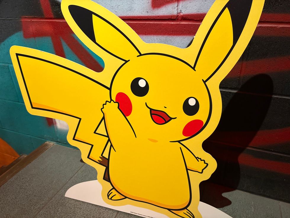 An image of Pikachu at the Pokemon event in London