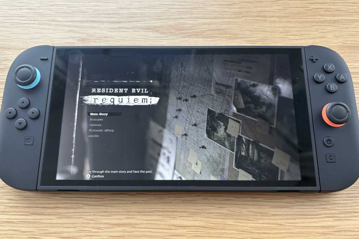 An image of Resident Evil Requiem running on Nintendo Switch 2