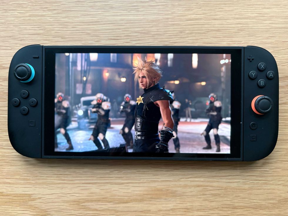 An image of the Final Fantasy VII Remake Intergrade demo on Nintendo Switch 2