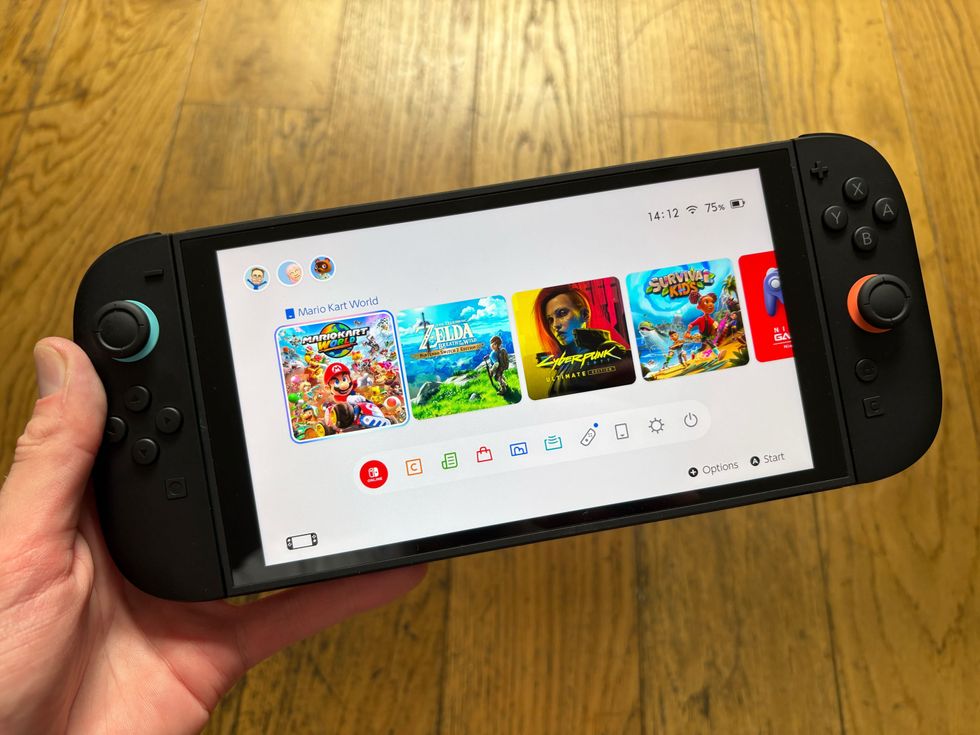 An image of the Switch 2 UI