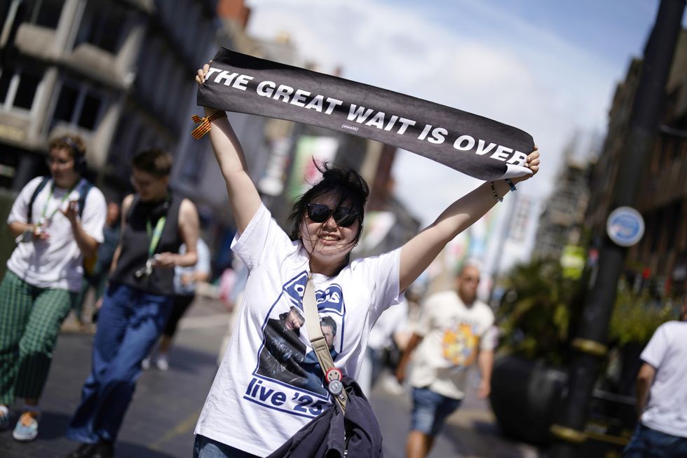 In Pictures: Oasis fans gather in Cardiff for first much anticipated reunion gig
