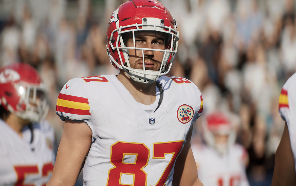 An offficial screenshot of Travis Kelce in EA Sports Madden 25