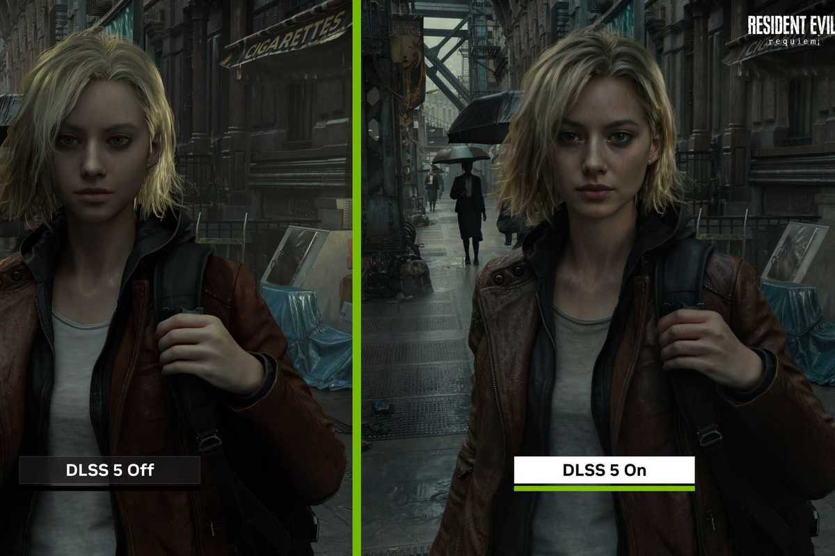 An official comparison of Resident Evil Requiem with and without DLSS 5