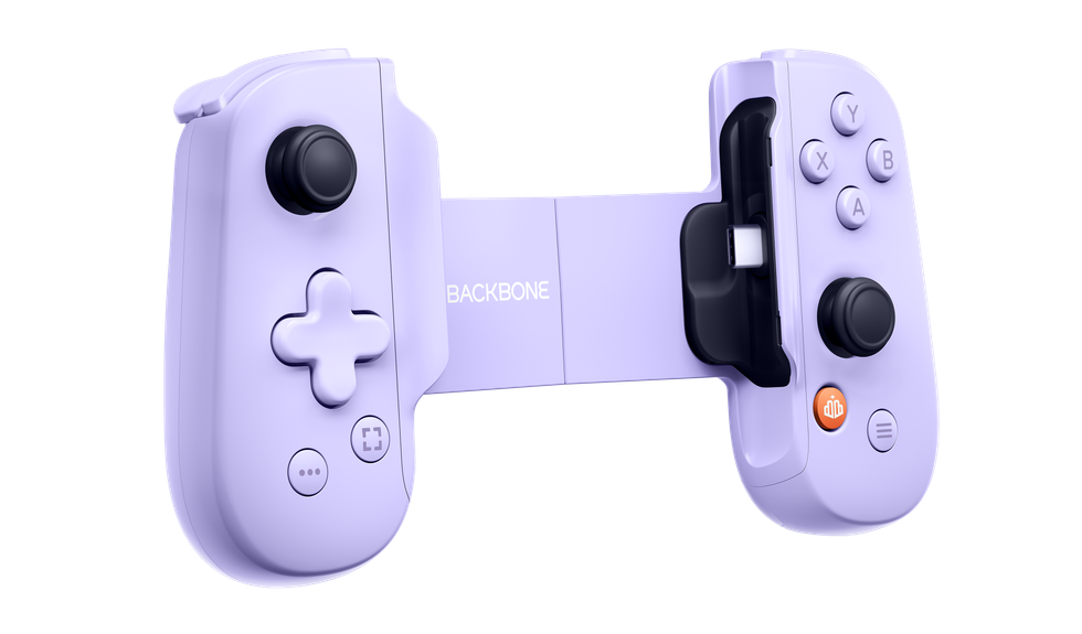 An official image of the Backbone One purple edition