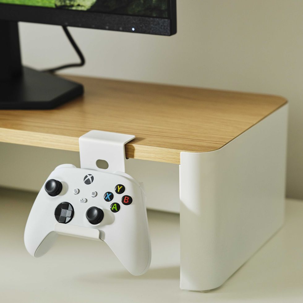 An official prodcut image of the YXSTABY gaming monitor stand