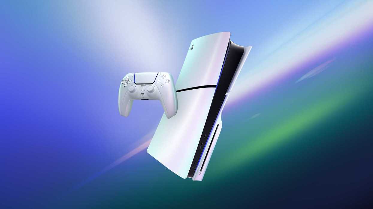 An official product image of chroma covers for the PlayStation 5 console and DualSense wireless controller