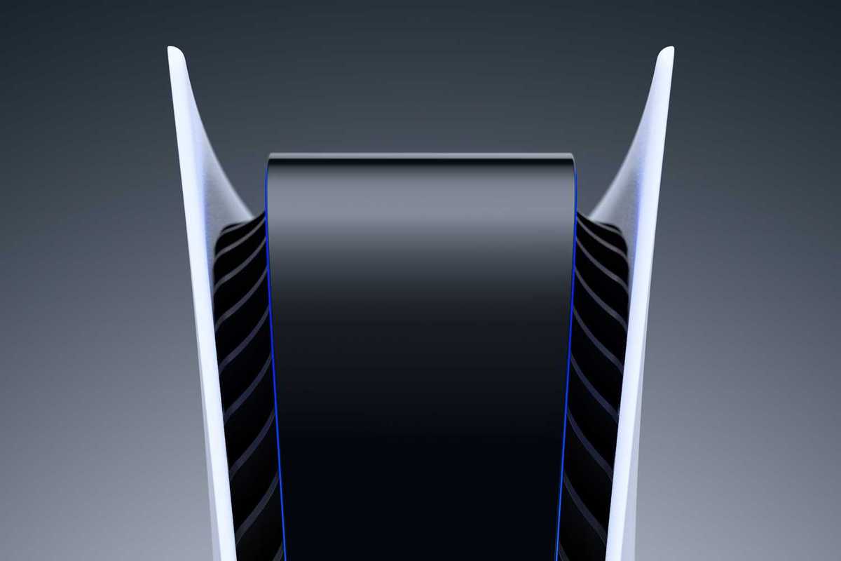 An official product image of the PS5 console