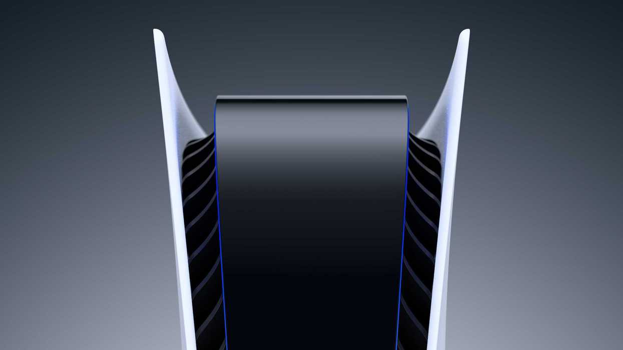 An official product image of the PS5 console