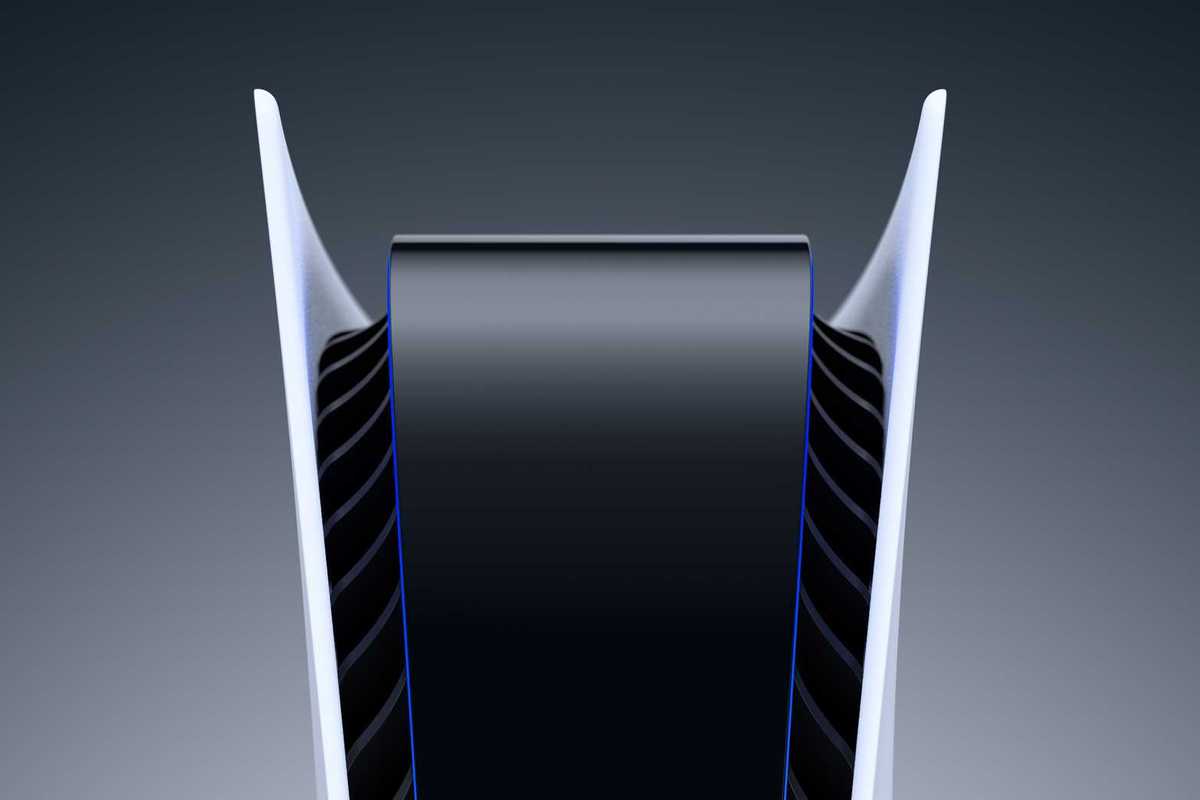 An official product image of the PS5 console