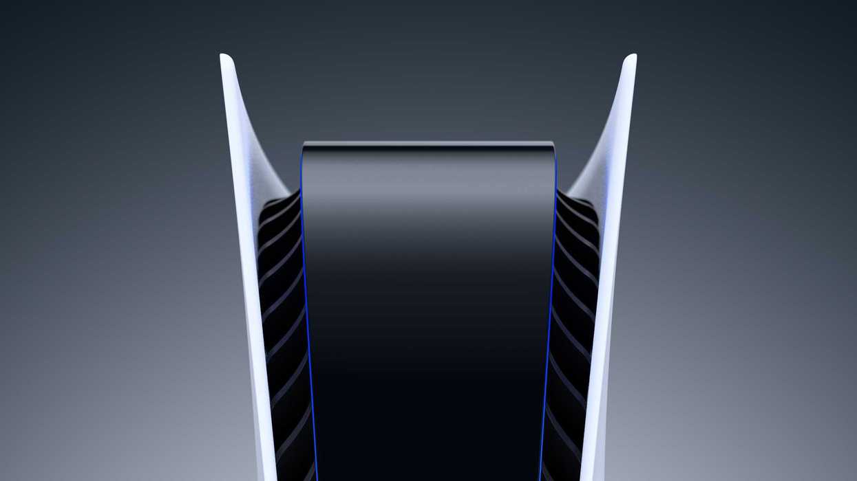 An official product image of the PS5 console