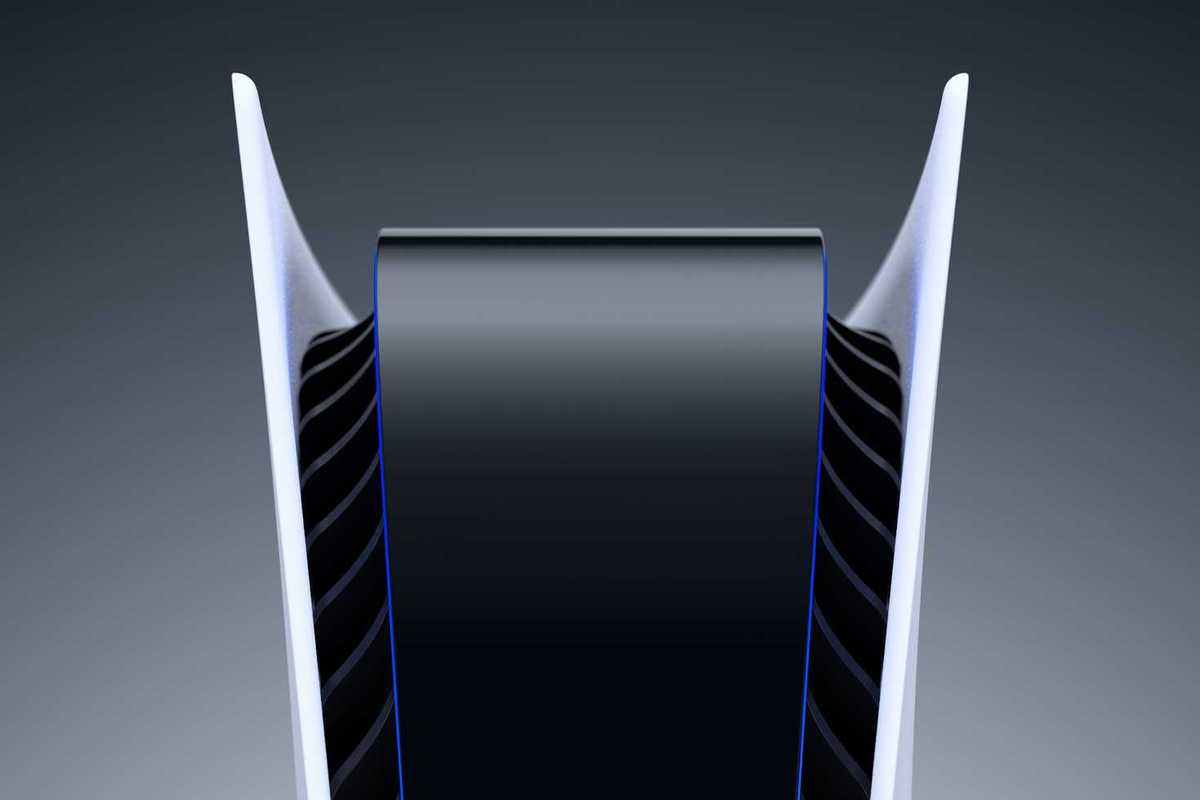 An official product image of the PS5 console