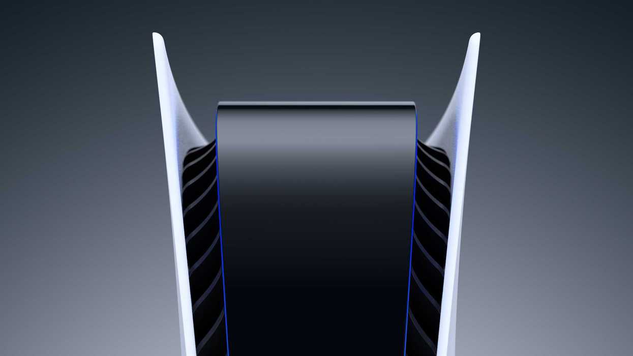 An official product image of the PS5 console
