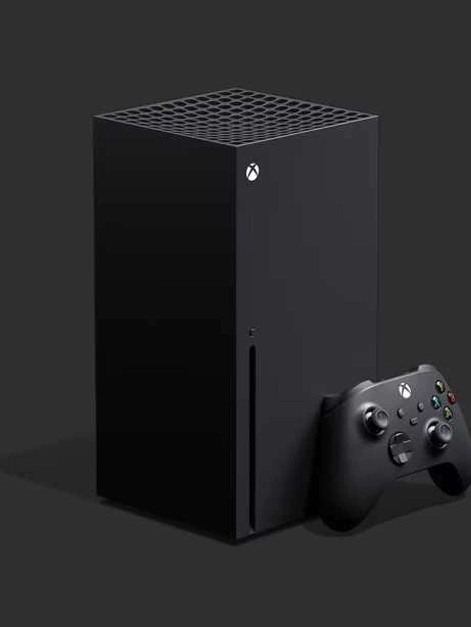 An official product image of the Xbox Series X console